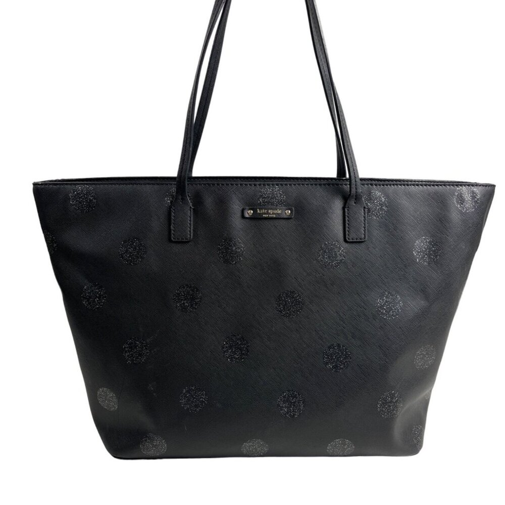 Kate Spade Haven Lane Women's Black Leather Tote Bag Sz L